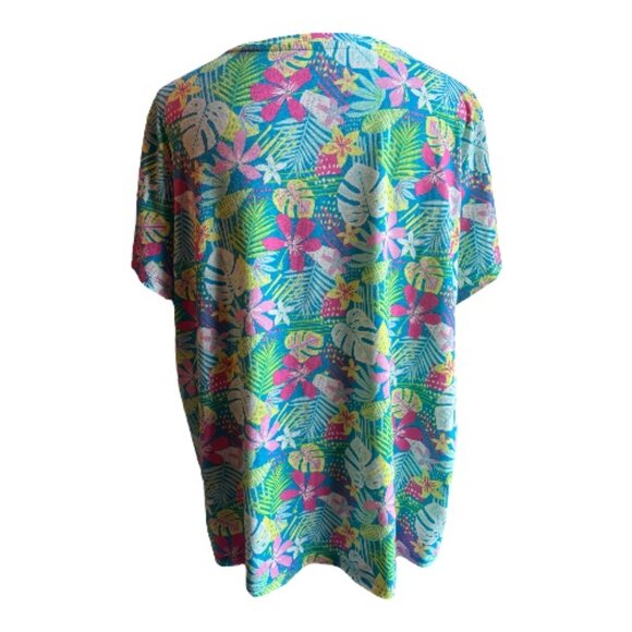 Secret Treasures Tropical Floral 2-Pc Pajama Set - Size L (12-14) (2414-15) - Picture 2 of 6
